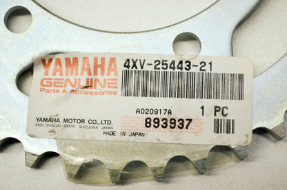 OEM Yamaha 4XV-25443-21-00 Driven Sprocket 43T NOS