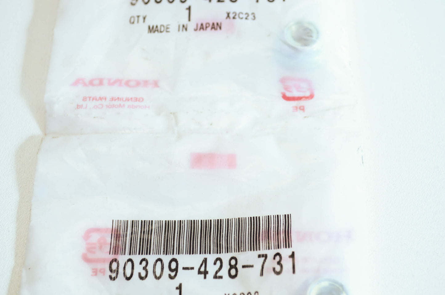 OEM Honda 90309-428-731 Flange Nut M8x1.25 Qty 2 NOS