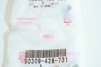 OEM Honda 90309-428-731 Flange Nut M8x1.25 Qty 2 NOS