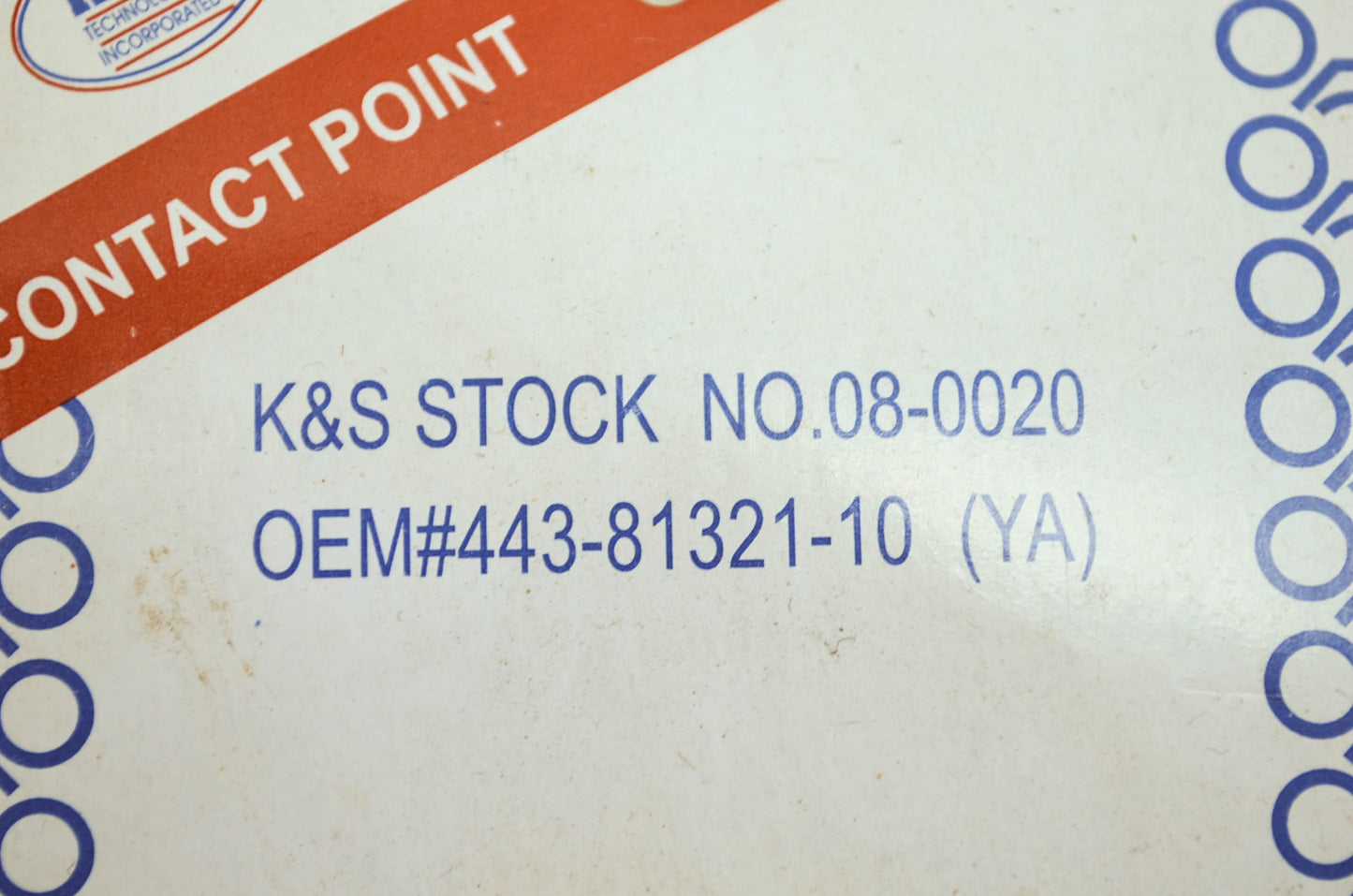 New K&S Ignition Contact Point oem# 443-81321-10 Yamaha NOS