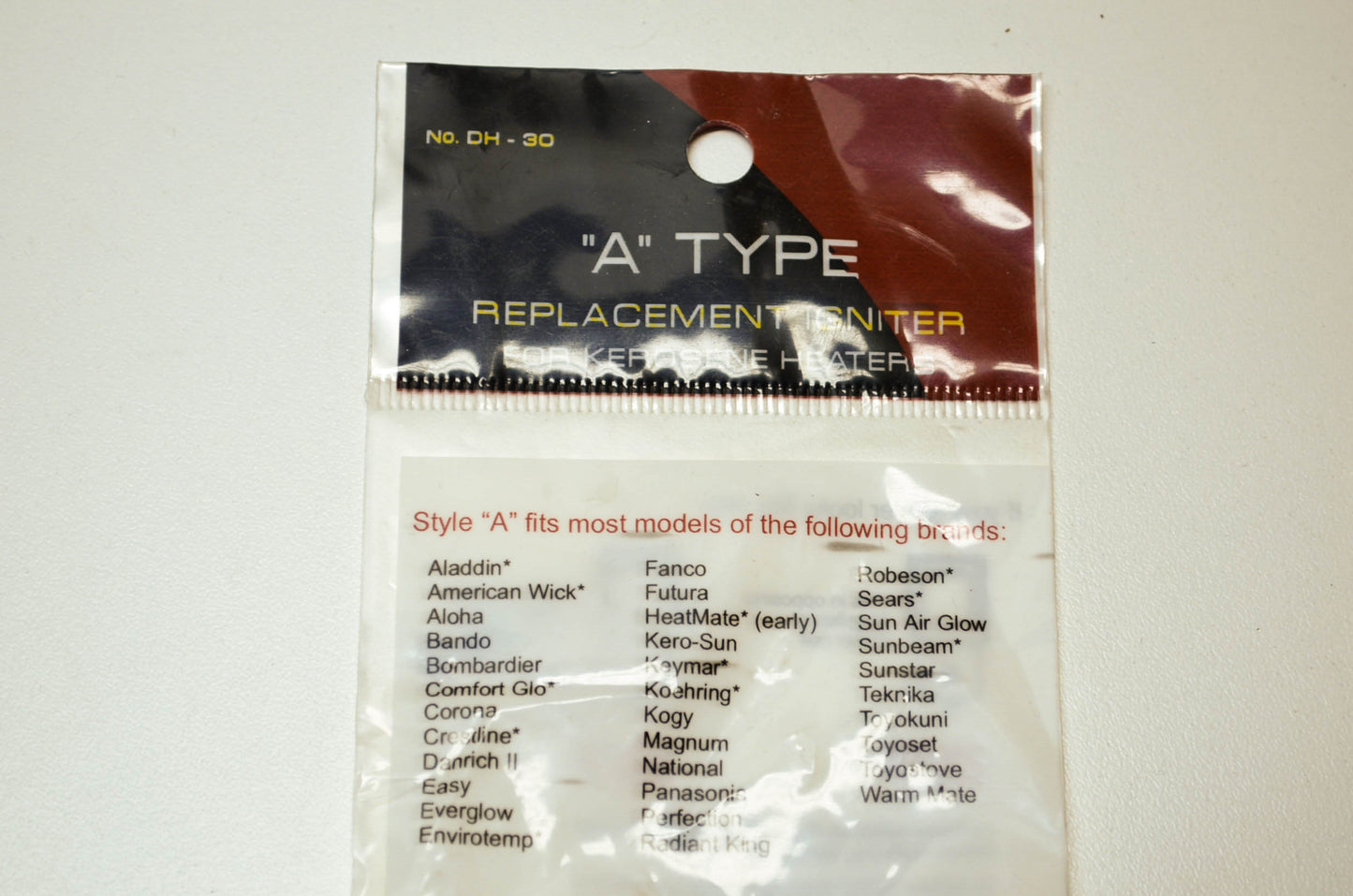 New DH-30 A Type Replacement Igniter for Kerosene Heaters NOS
