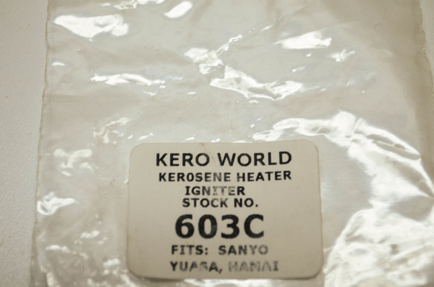 New Kero World Kerosene Heater Igniter Sanyo Yuasa Hamai NOS