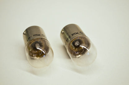 New Tomos 12V R5W 1 Terminal 15mm Base Replacement Light Bulb QTY 2 NOS