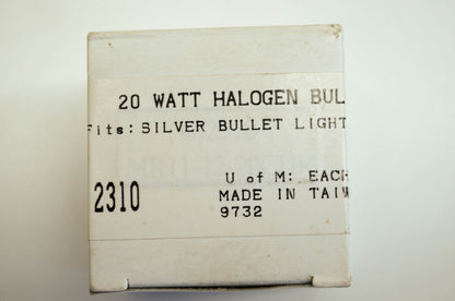 New Kuryakyn Small 12v 20w Halogen Bulb Silver Bullet NOS