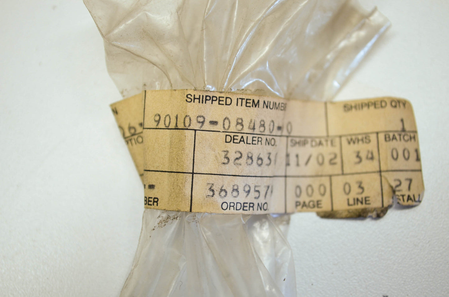 OEM Yamaha 90109-08480-00 Bolt NOS