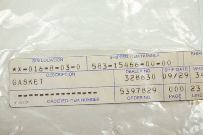 OEM Yamaha 583-15466-00-00 Gasket 2 NOS