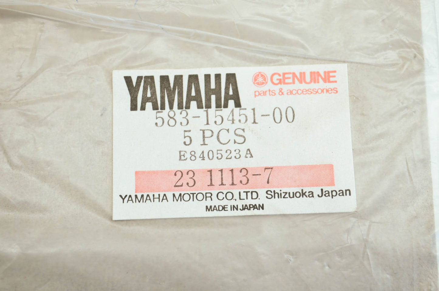 OEM Yamaha 583-15451-00-00 Crankcase Cover Gasket NOS