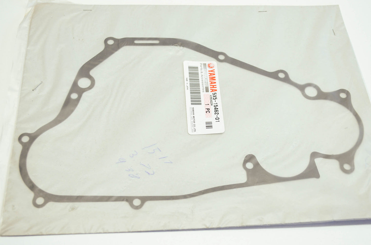 OEM Yamaha 5x5-15462-01-00 Crankcase Cover Gasket 3 NOS