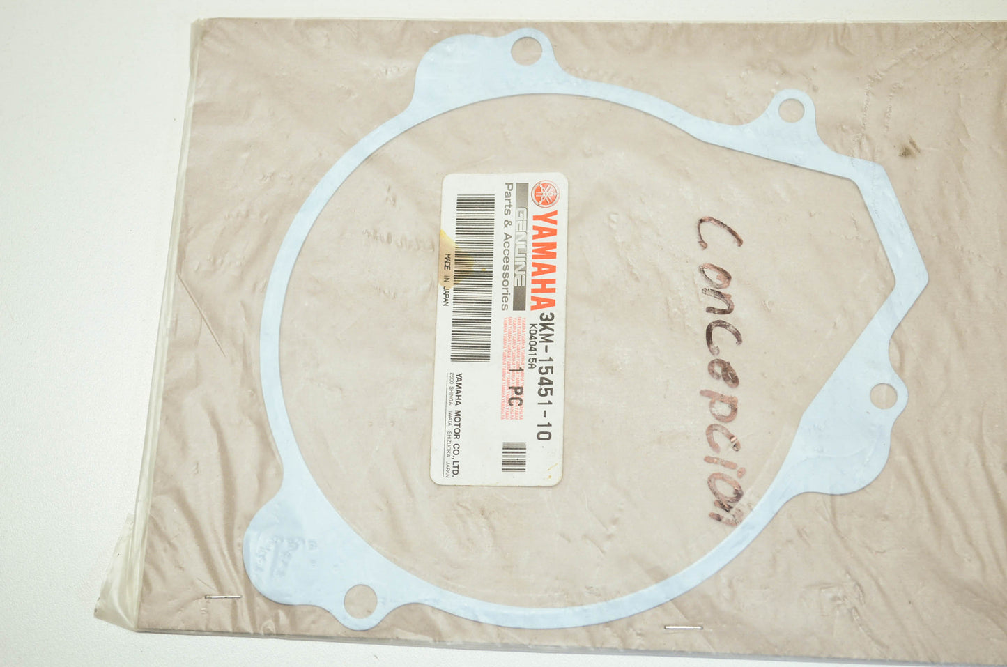 OEM Yamaha 3km-15451-10-00 Crankcase Cover Gasket NOS