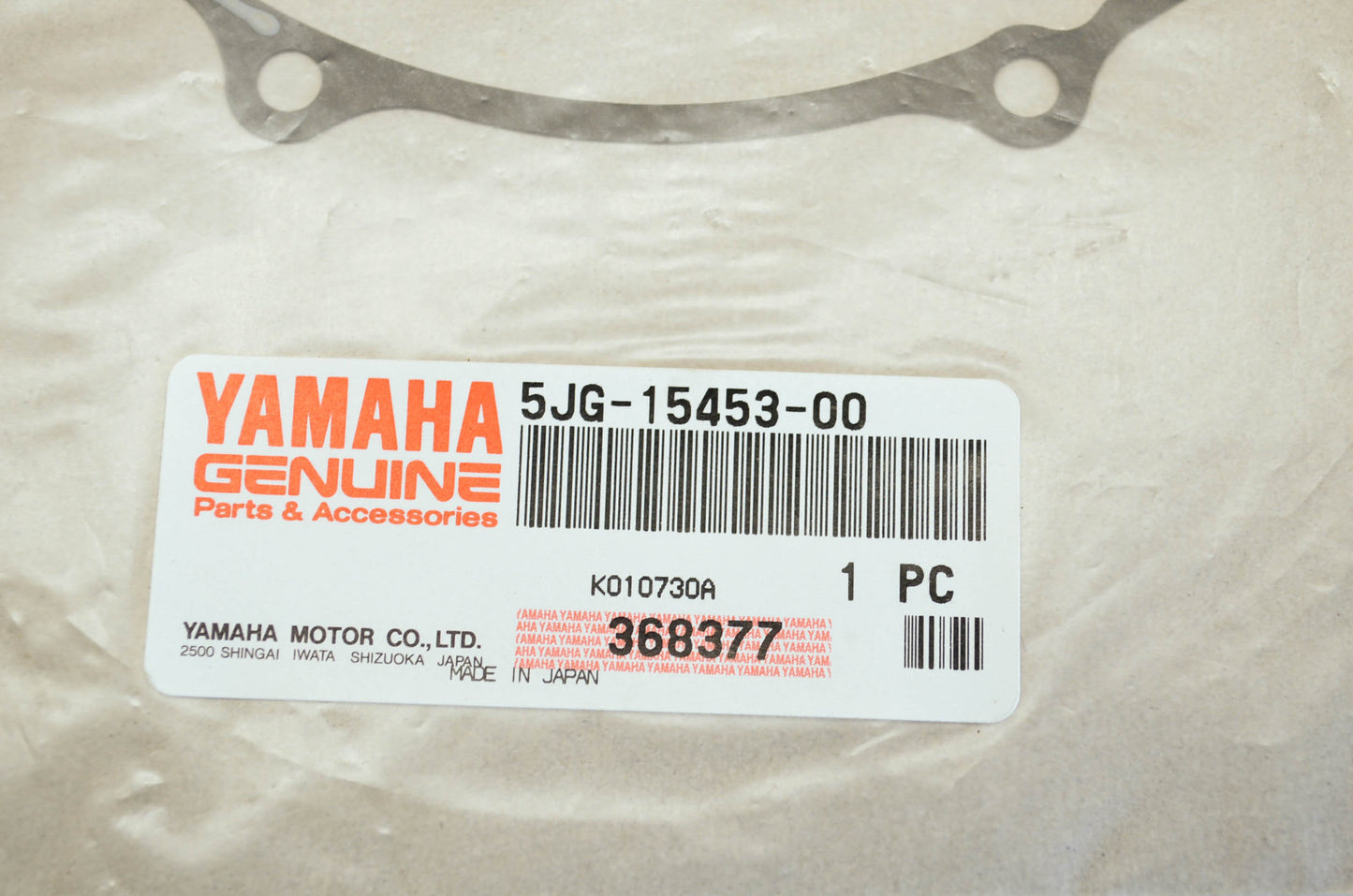 OEM Yamaha 5jg-15453-00-00 Gasket NOS