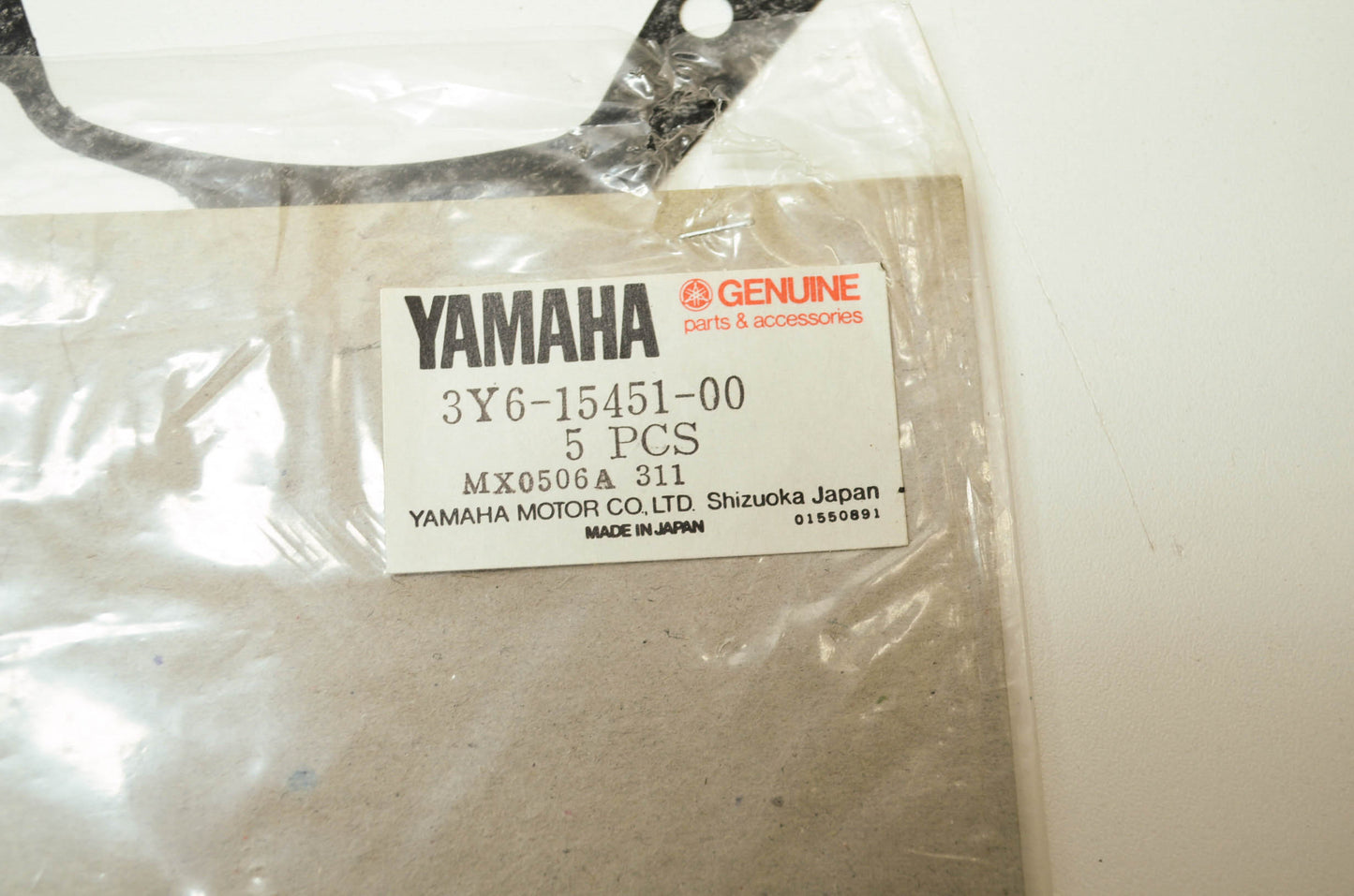OEM Yamaha 3y6-15451-00-00 Crankcase Cover Gasket NOS