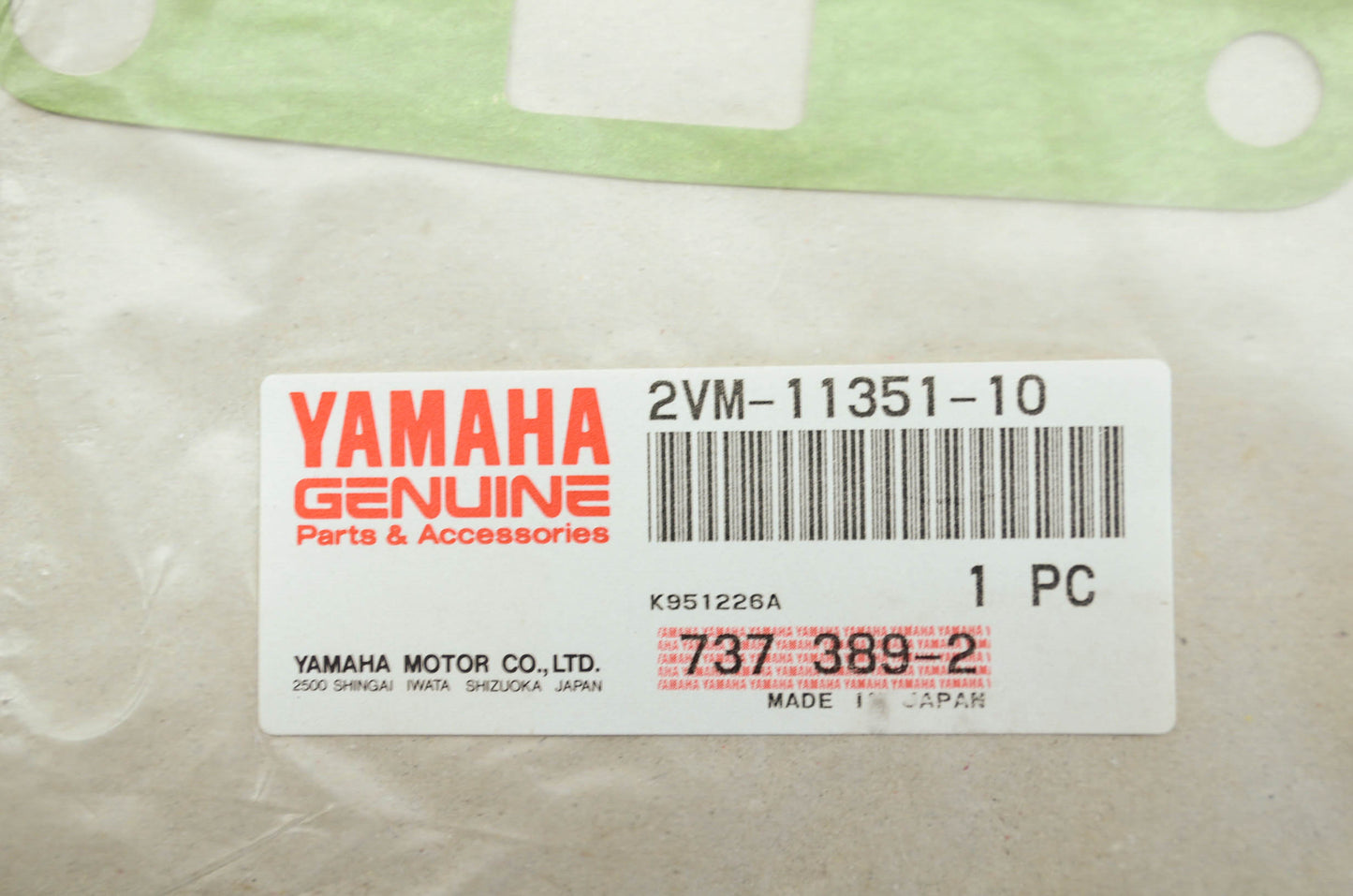 OEM Yamaha 2vm-11351-10-00 Cylinder Gasket NOS