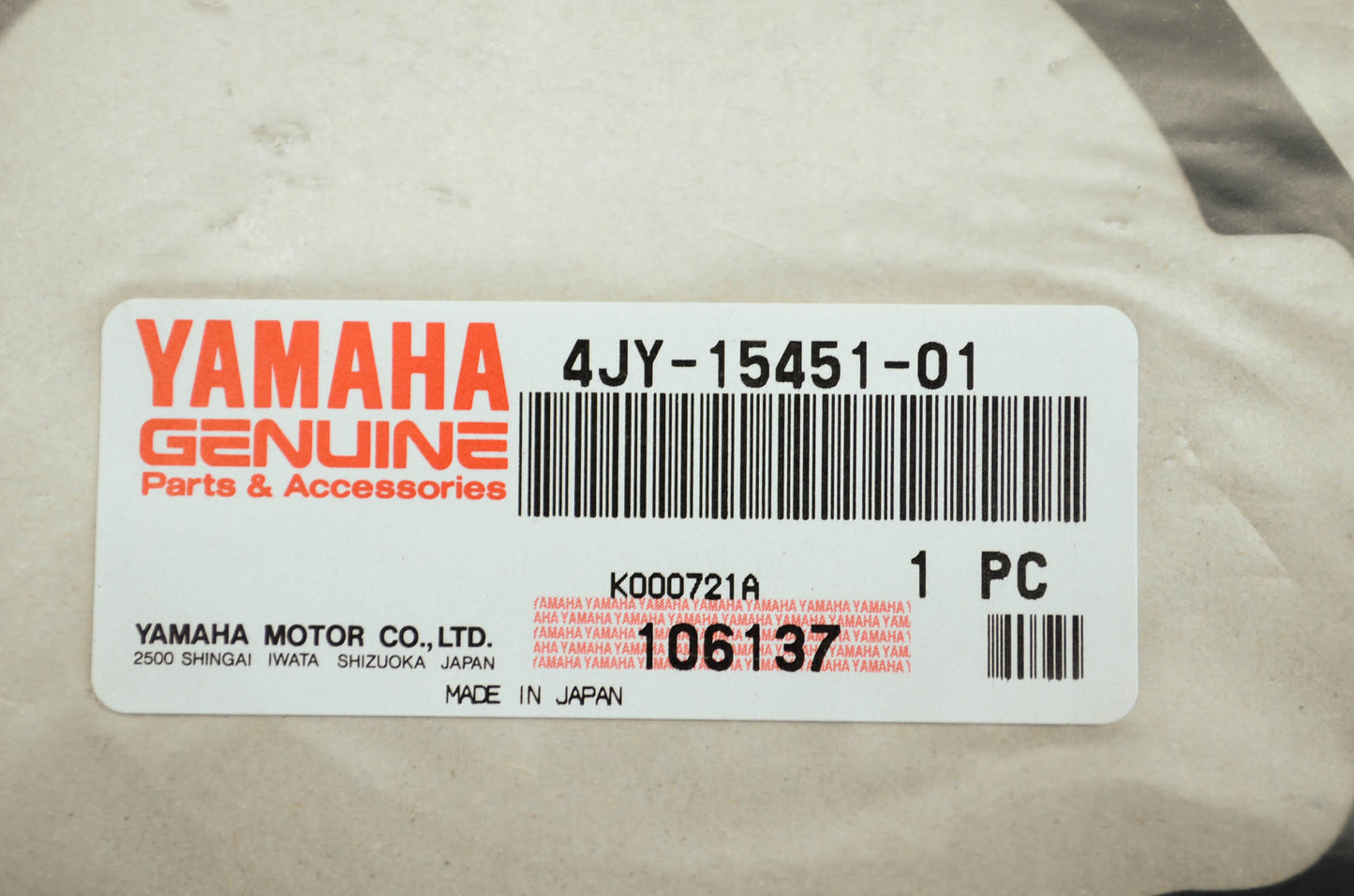 OEM Yamaha 4jy-15451-01-00 Crankcase Gasket NOS