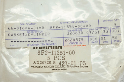 OEM Yamaha 8f2-11351-00-00 Cylinder Gasket NOS