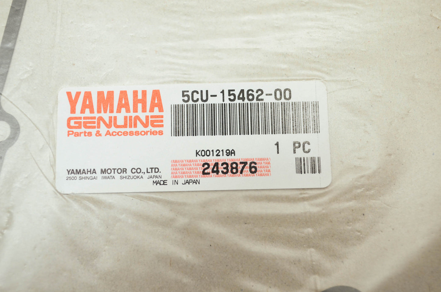 New OEM Yamaha Crankcase Cover Gasket NOS
