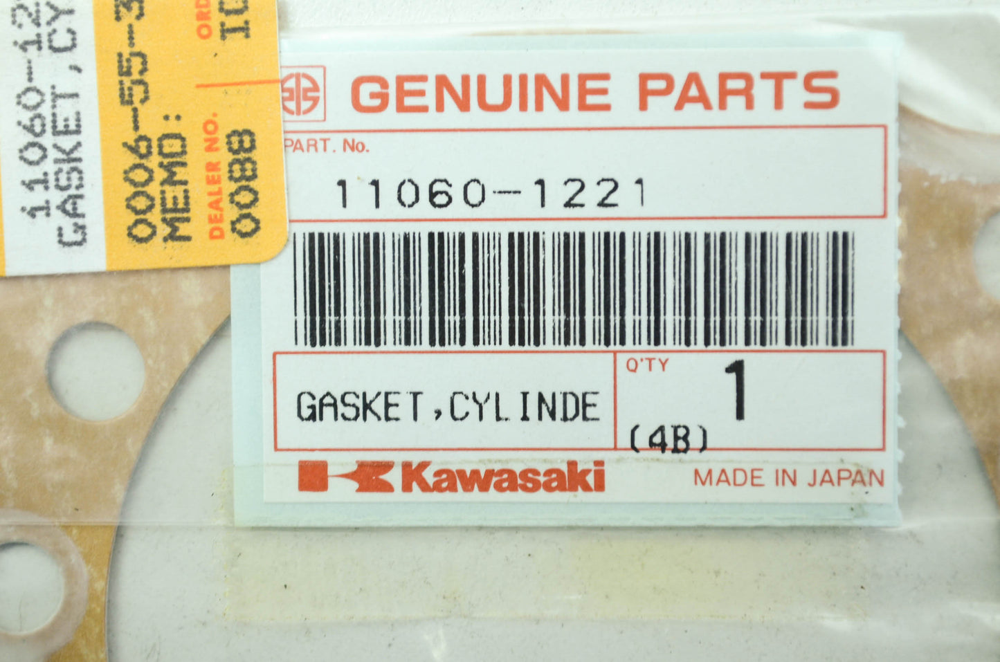 New OEM Kawasaki 11060-1221 Cylinder Base Gasket NOS