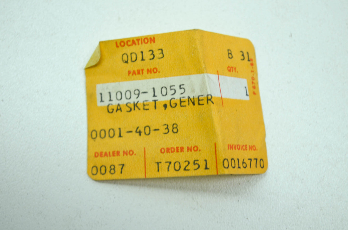 OEM Kawasaki 11009-1055 Generator Cover Gasket NOS