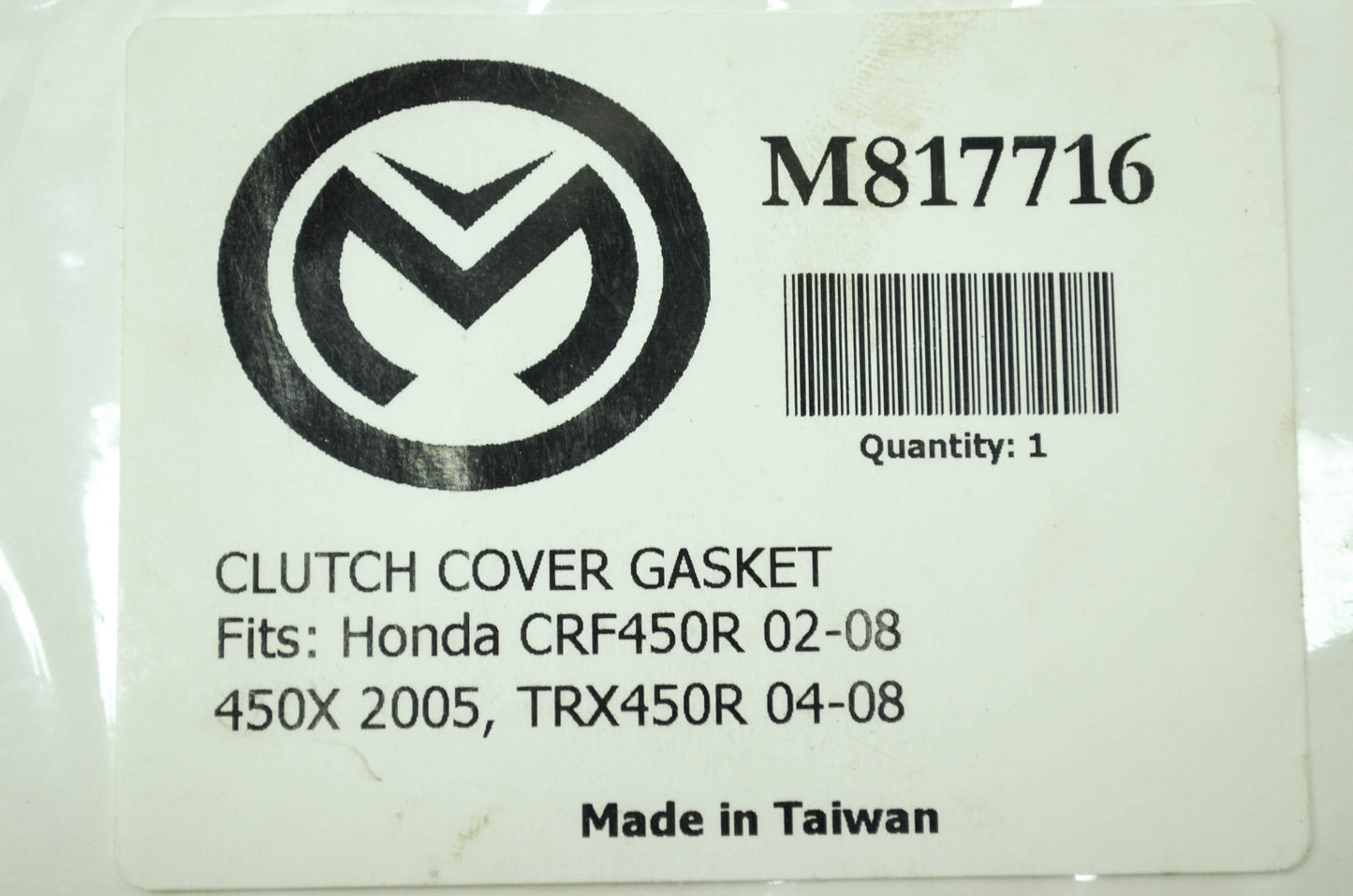 New Moose Clutch Cover Gasket 02-08 CRF450R 05 450X 04-08 TRX450R NOS