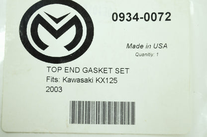 New Moose Top End Gasket Kit 03 KX125 NOS
