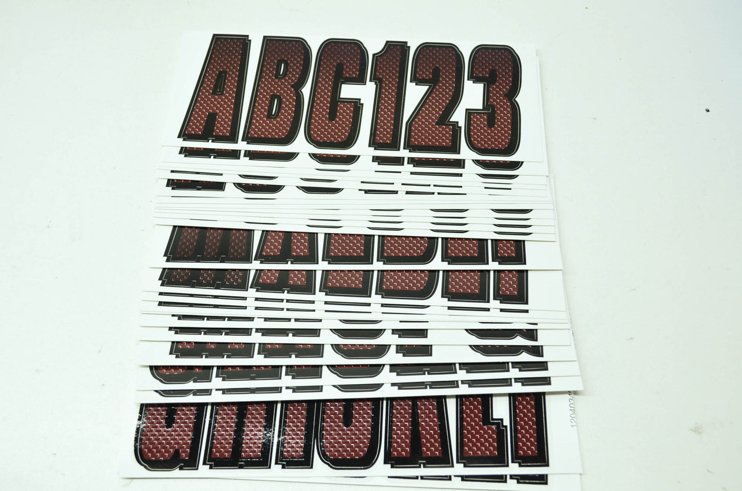 Hardline RUBKG300 Carbon Fiber Number Kit NOS
