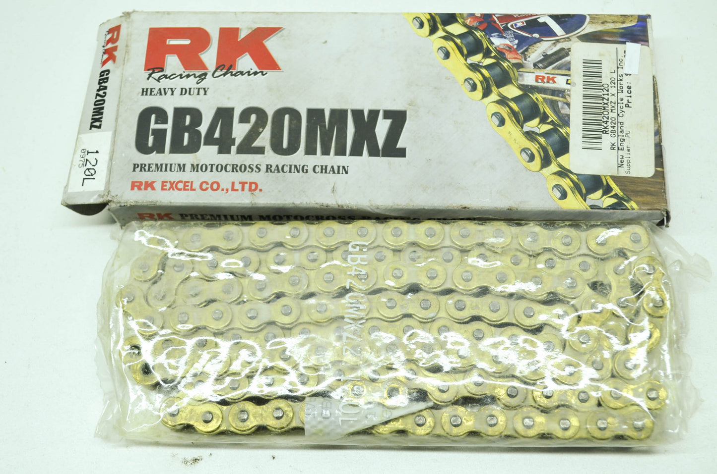 New RK Chain 420 width 120 Links NOS