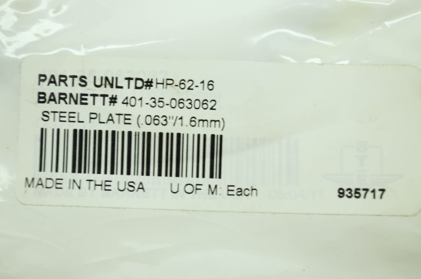 New Barrett Clutch Steel Plate Honda 91-05 CB250 87 96-12 CMX250 NOS