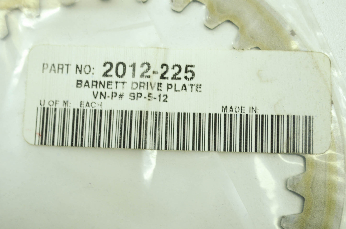 New Barrett Clutch Drive Plate Suzuki LT230 LT4WD LTF4WD LT300 NOS