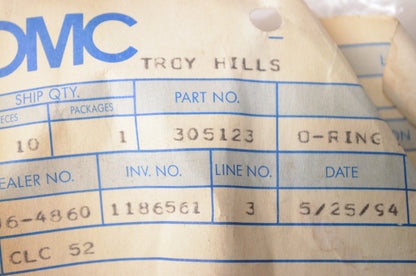 New OMC Crankshaft O Ring NOS