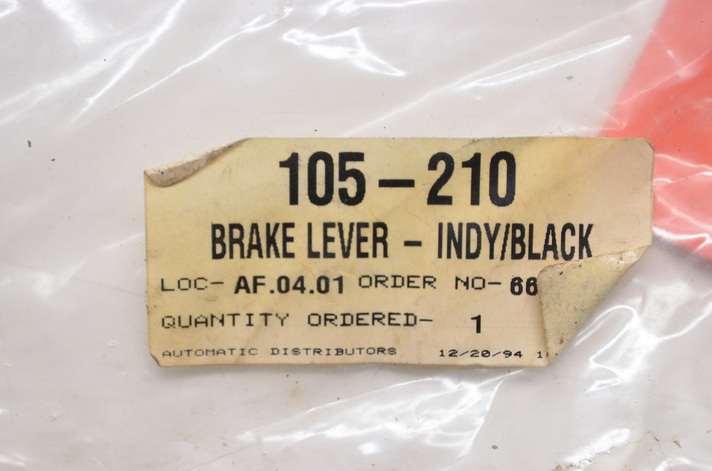 New Sno-Stuff Indy Black Brake Lever NOS