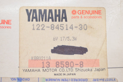 OEM Yamaha 122-84514-30-00 Tail Light Bulb QTY 2 NOS