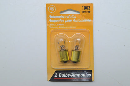 GE 1003 Automotive Bulb Qty 2 NOS