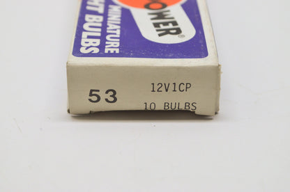 New Candle Power Miniature Light Bulbs QTY 10 NOS