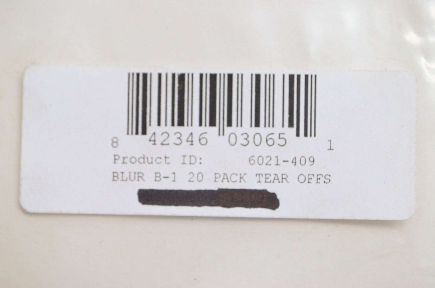 Tear Off Lenses Qty 20 NOS