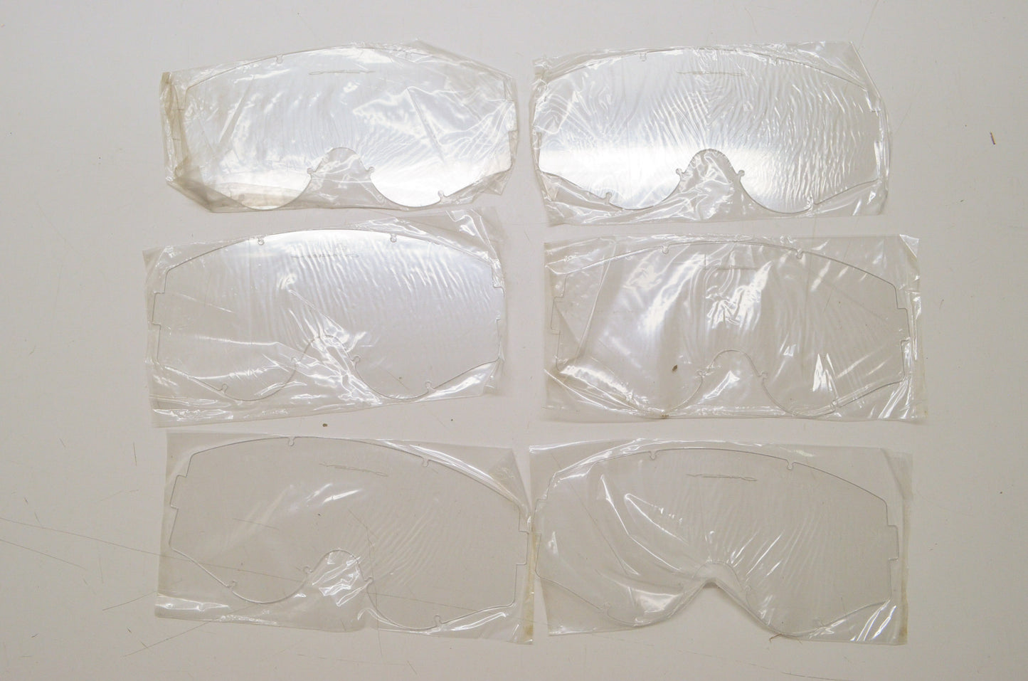 New Oakley Clear Lexan Lens QTY 6 NOS