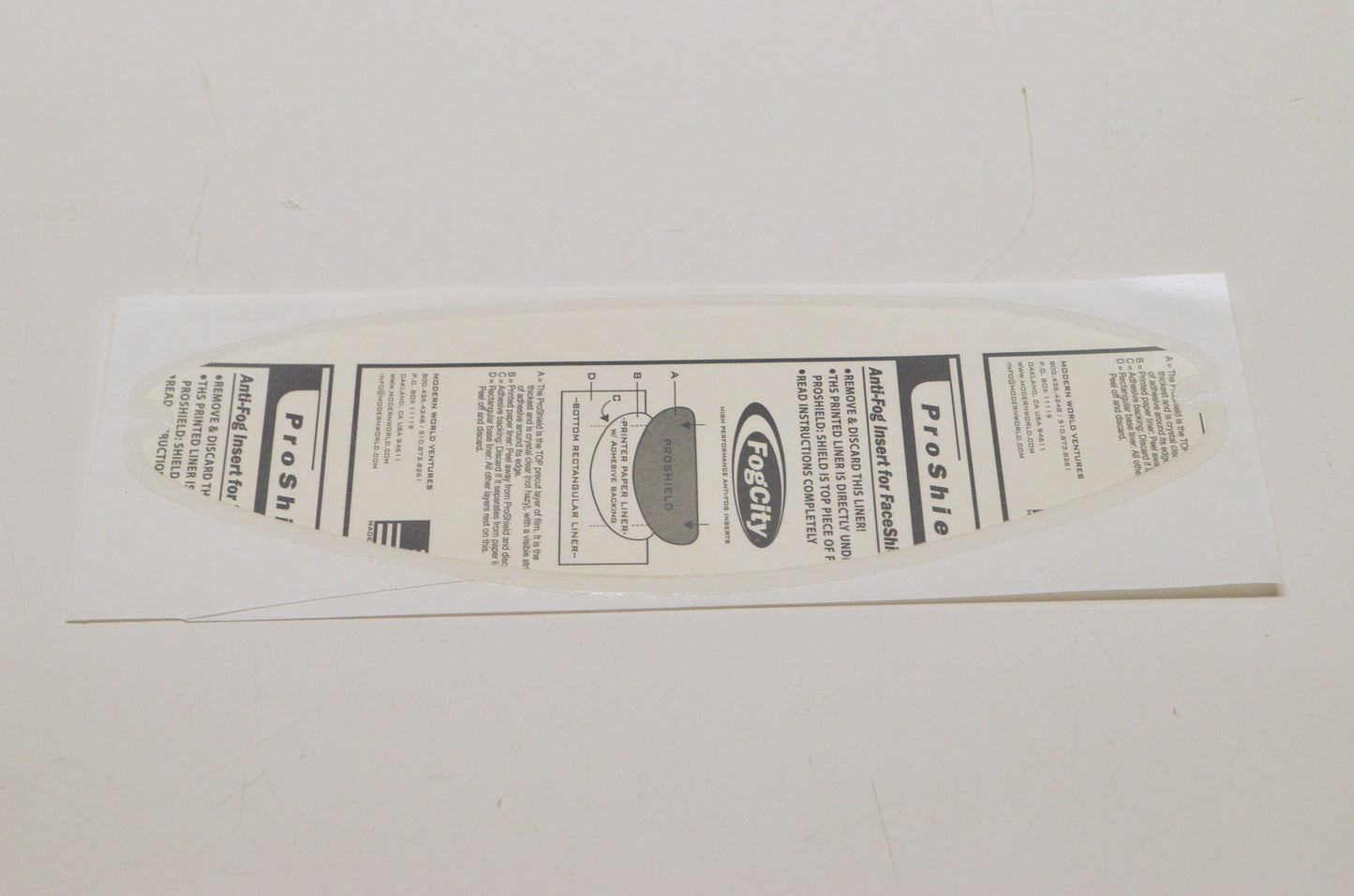New FogCity Clear Pro Shield Replacement NOS