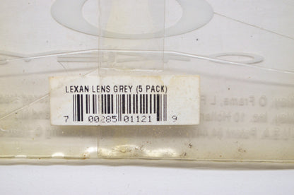 New Oakley Grey Lexan Lens QTY 5 NOS