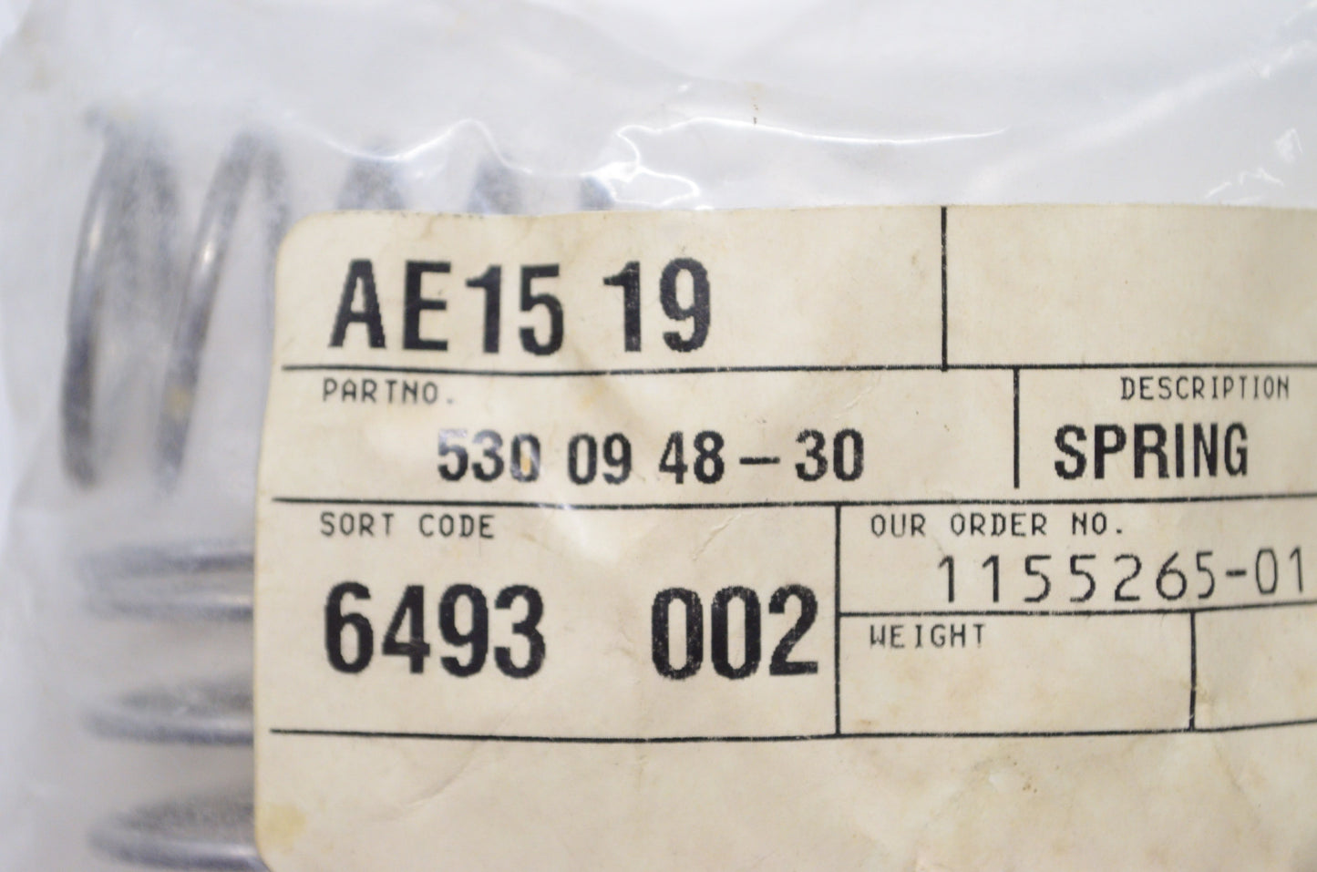 OEM Husqvarna 530 09 48-30, 530094830 Spring NOS