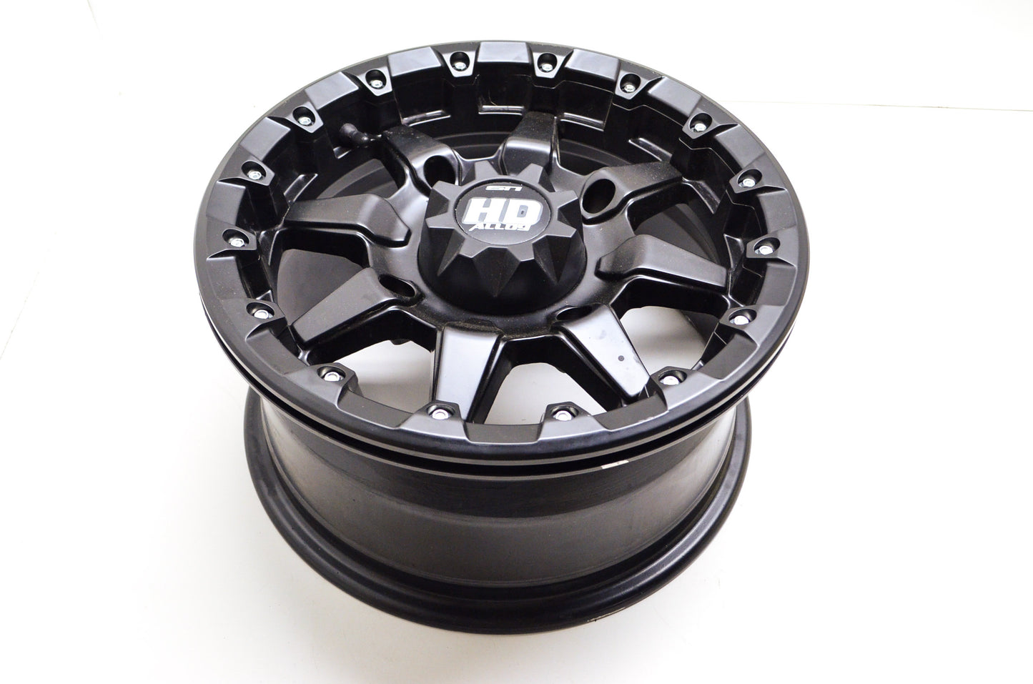 14/7 4/156 Matte Black ATV Wheel NOS