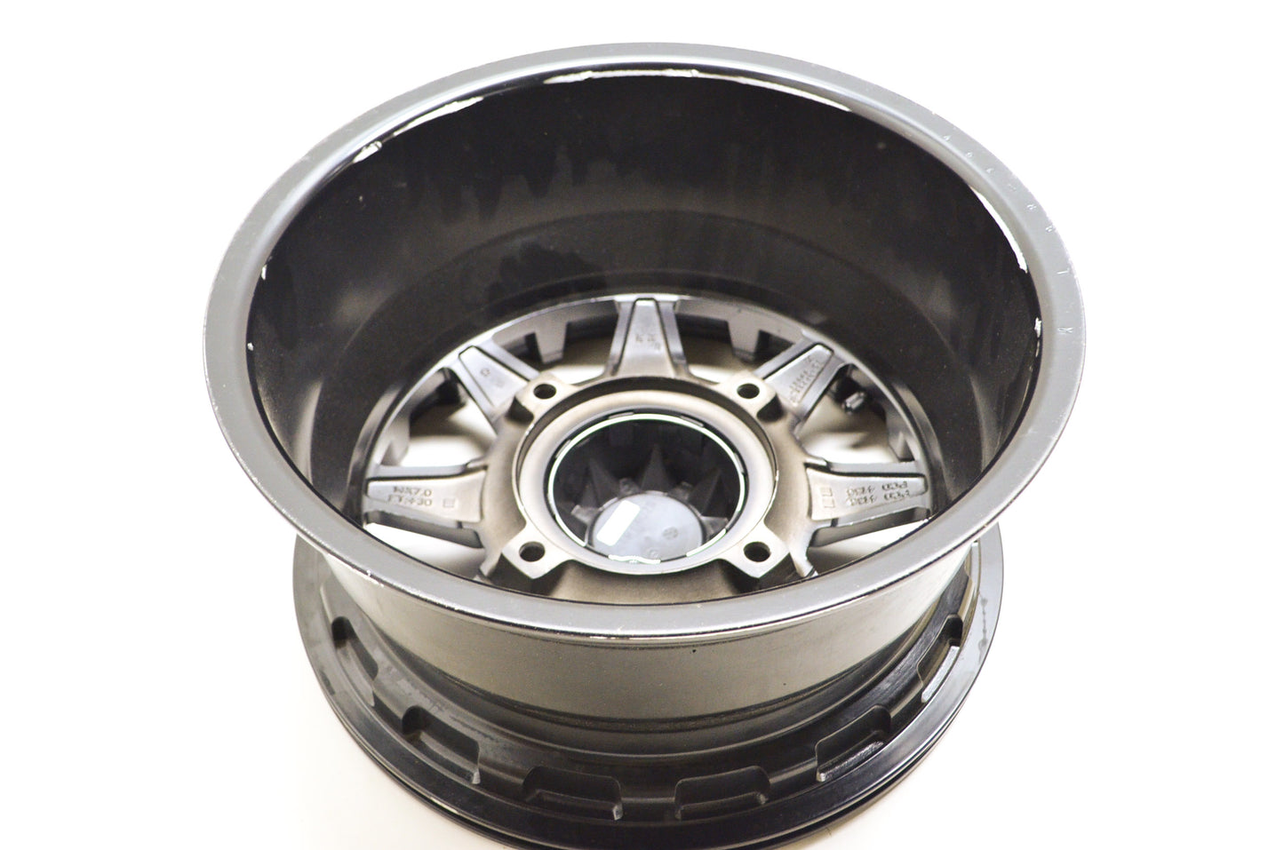 14/7 4/156 Matte Black ATV Wheel NOS