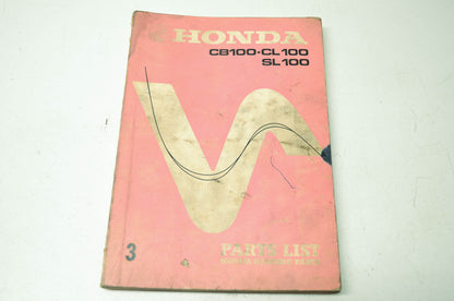 Honda Parts List CB CL SL 100