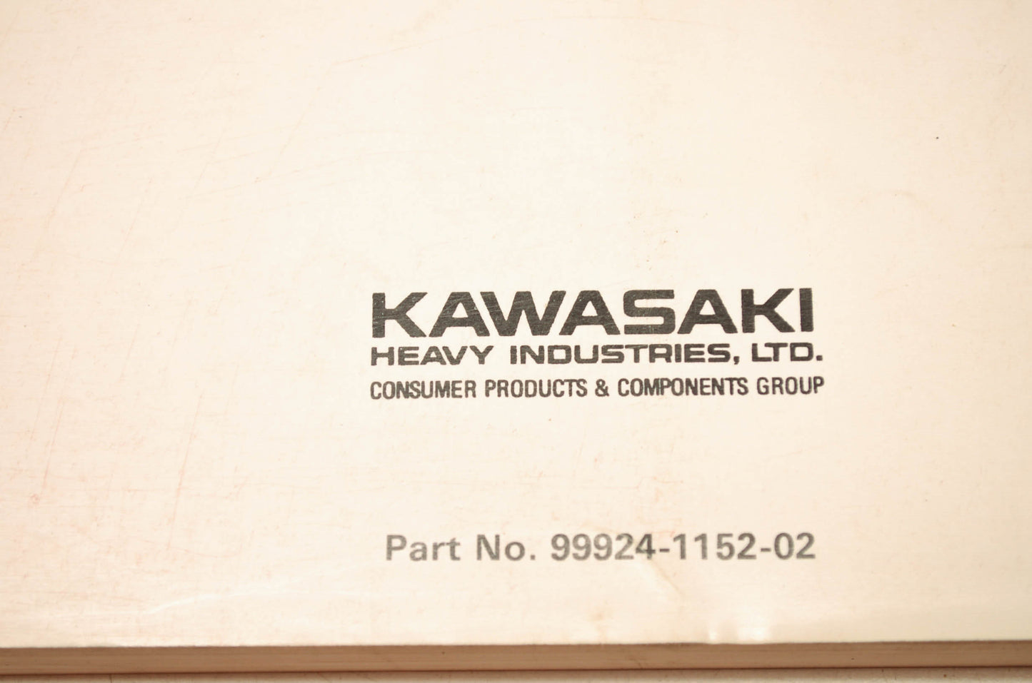 OEM Kawasaki 99924-1152-02 Service Manual ZR1100A