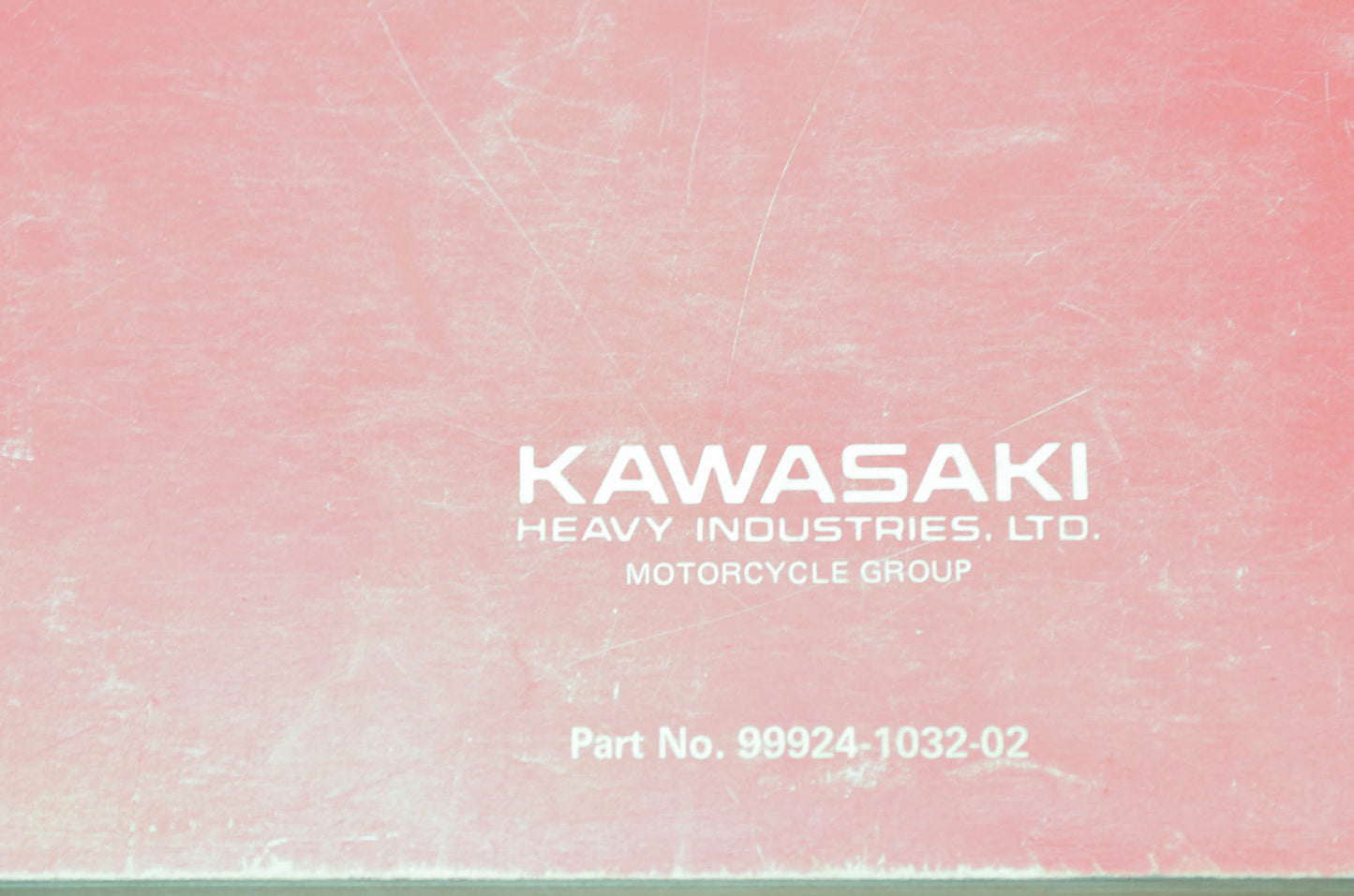 OEM Kawasaki 99924-1032-02 Service Manual KZ1100A/D ZN/B