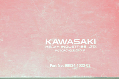 OEM Kawasaki 99924-1032-02 Service Manual KZ1100A/D ZN/B