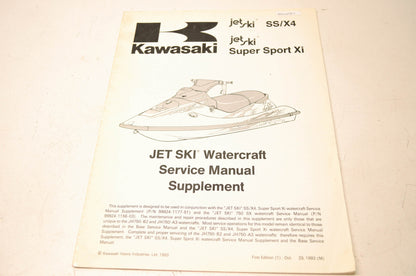 OEM Kawasaki 99924-1174-51 Service Manual Supplement JH750ABEF