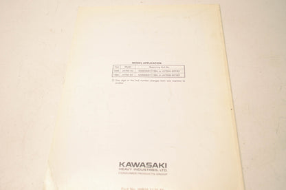 OEM Kawasaki 99924-1174-51 Service Manual Supplement JH750ABEF
