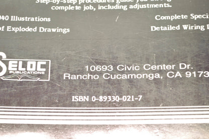 Yamaha Outboard 1&2 Cylinder 2&4 Stroke 84-87 Tune Up Repair Manual