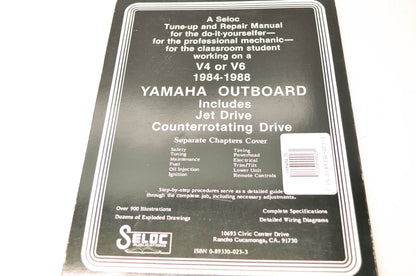Yamaha Outboard V4 V6 84-88 Tune Up Repair Manual