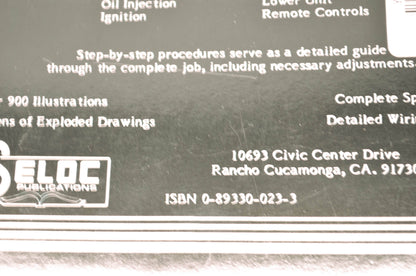 Yamaha Outboard V4 V6 84-88 Tune Up Repair Manual