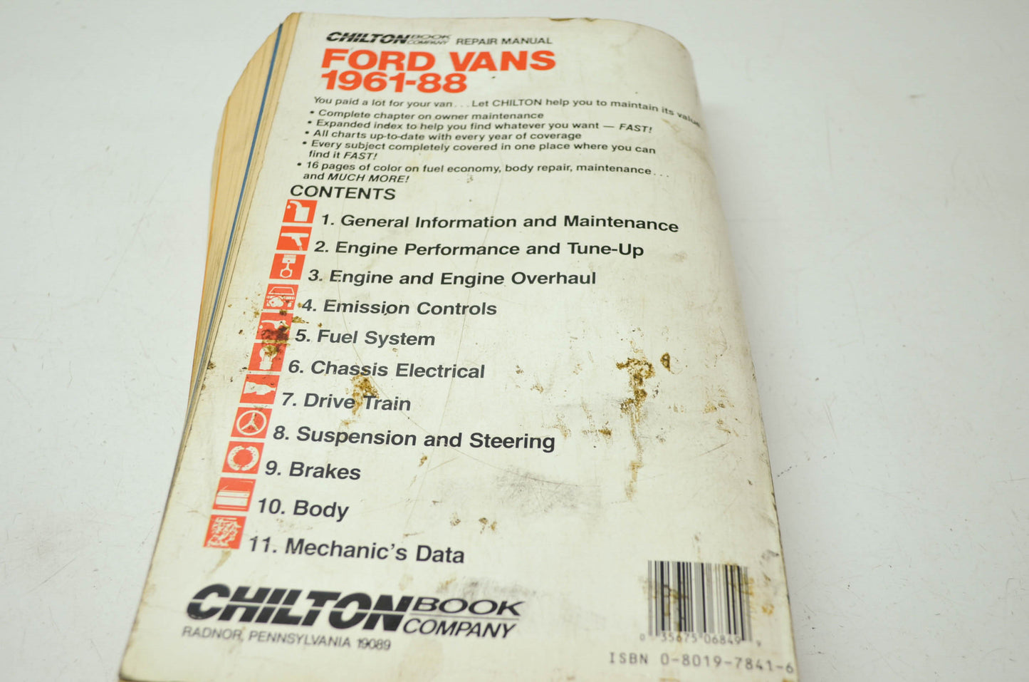 Chilton 6849 Ford Vans 1961-88 Repair Manual