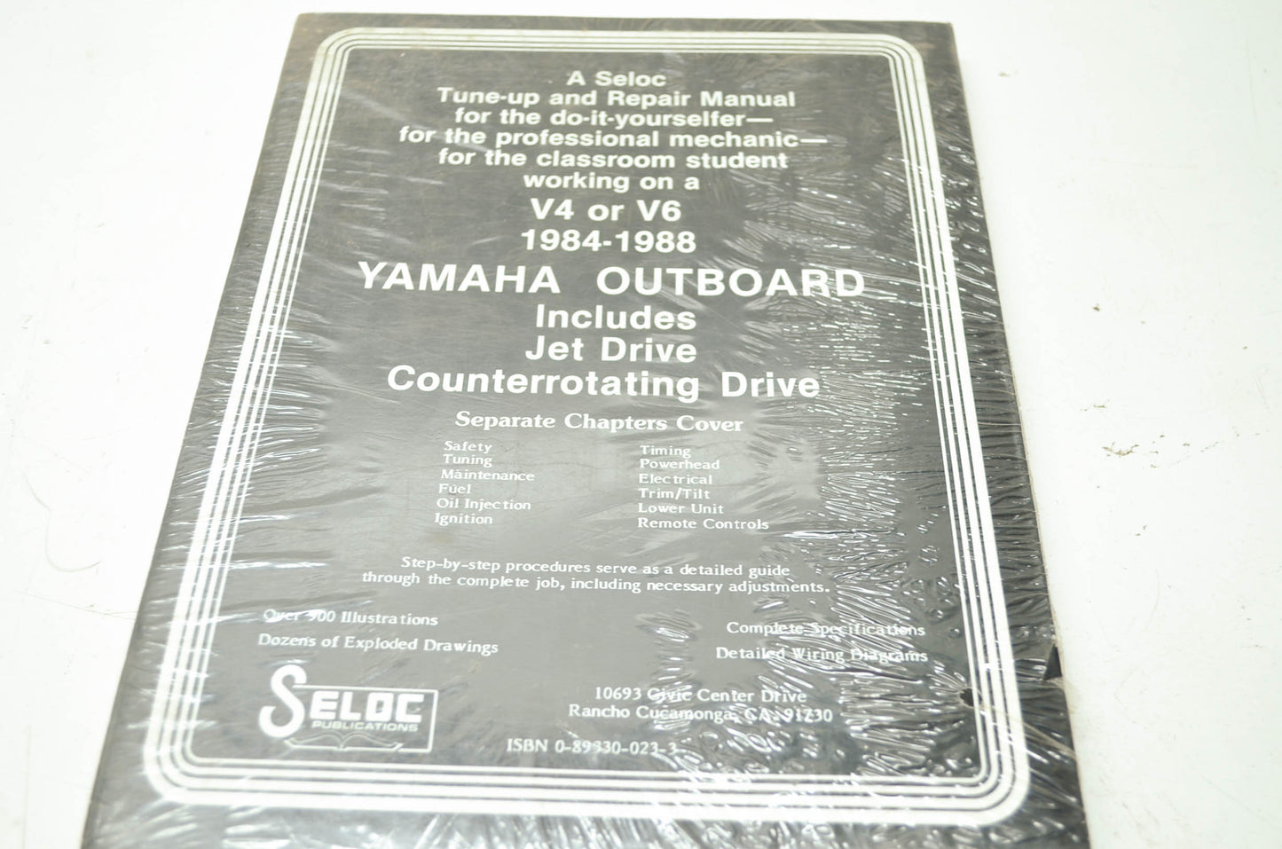 Yamaha Outboard V4 V6 84-88 Tune Up Repair Manual